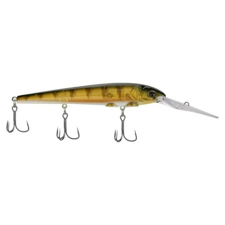 Berkley Deep Hit Stick Fishing Lure Perch 3/4 oz 4.75in Wide Aggressive Tail Action and Beefier Profile Equipped with Sharp Fusion19 Hook