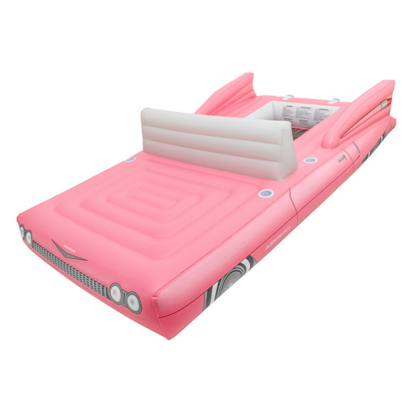 Airhead Float Tube AHPF-1001 AIRHEAD Cadillac Classic Cruiser; Pool/River And Lake Float; One To Six Person; Pink; PVC; With Safety Valve And Molded Cup Holders