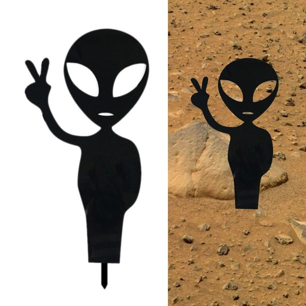 Enchufe espacio exterior enchufe de Alien Linda de piezaza patio decoración libre jardinería estatua shamjiam Alienígena espacial