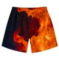 thumbnail image 6 of Cethrio Boys Athletic Shorts, Sports Casual Drawstring Holiday Summer Shorts Orange Size 7-8 T, 6 of 6