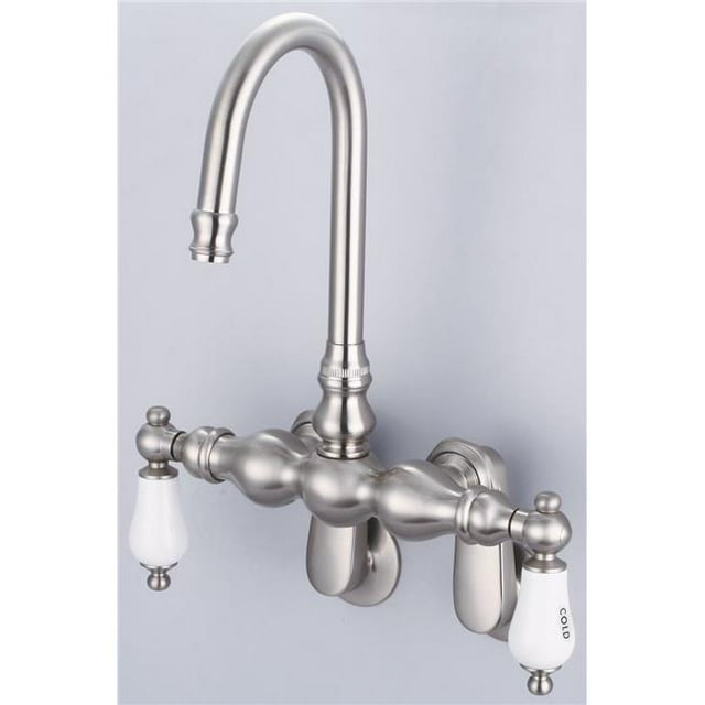 Water Creation F6-0015-02-CL Robinet de Baignoire Réglable Classique Gris - Nickel Brossé