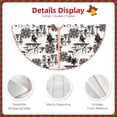 thumbnail image 3 of Rateoe Beach Pattern Christmas Tree Skirt with Ties , Christmas Tree Decorations, Farmhouse Christmas Decor Xmas Holiday Decorations-30", 3 of 6