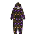 thumbnail image 3 of WREESH 2025 Kids Pumpkin Hooded Jumpsuit Thanksgiving Halloween Pajamas Family Matching Set Zipper Onesie Holiday Sleepwear 9 Years, 3 of 6