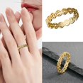 thumbnail image 2 of Mens Womens Joyería Anillo Tamaño Anillo Adecuado para la mayoría de las mujeres Delicado Día de San Valentín Anillo Tamaño Cumpleaños Anillo 1, 2 of 8