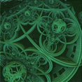 thumbnail image 1 of Ahgly Tapis d'Intérieur Lavable en Machine Carré Vert Forêt Foncé, 6 Pieds Carré, 1 of 7