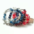 thumbnail image 2 of Elegant Glass Crystal Cross Bracelets Handmade Crystal Prayer Beaded Bracelets for Fashionable Woman Faith Present, 2 of 7