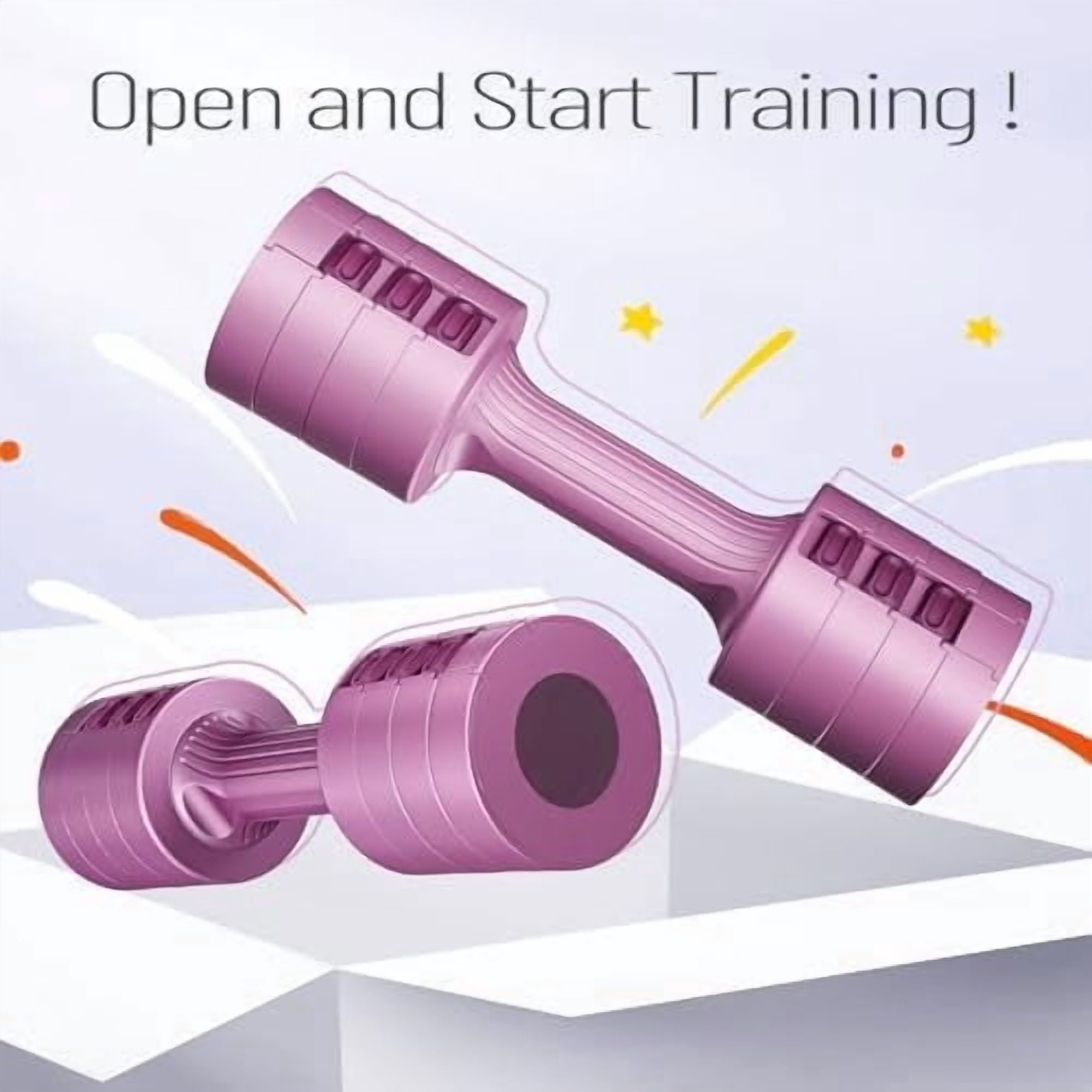 Adjustable Dumbbells 5 lb Dumbbells Set of 2 / Pair 10 lb Total Free Weights 6 in 1 Women Hand Weights for Home,Office,Gym Exercise Training 2lb 3lb 4lb 5lb Fast Adjust