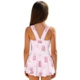 thumbnail image 2 of DISNIMO Cartoon Dinosaur Printed Girls' Sleeveless Swimsuits One Piece Quick Dry Swimwear with Skirt Hawaiian Summer Swim Dress Size 7-8, 2 of 8