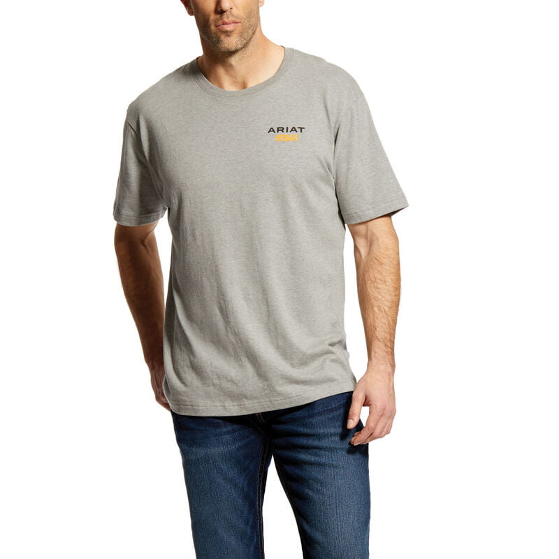 ARIAT Men's Rebar Cottonstrong Short Sleeve Crewwork Utility Tee Shirt 