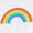 Rainbow White, variant on Pride Love Rainbow Text Graphic Tee Shirt, Men's Sizes XS-5XL