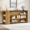 thumbnail image 7 of Tribesigns 55" Kitchen Island with Storage, Farmhouse 5-Tier Stationary Island Table with 5 Shelves, 7 of 7