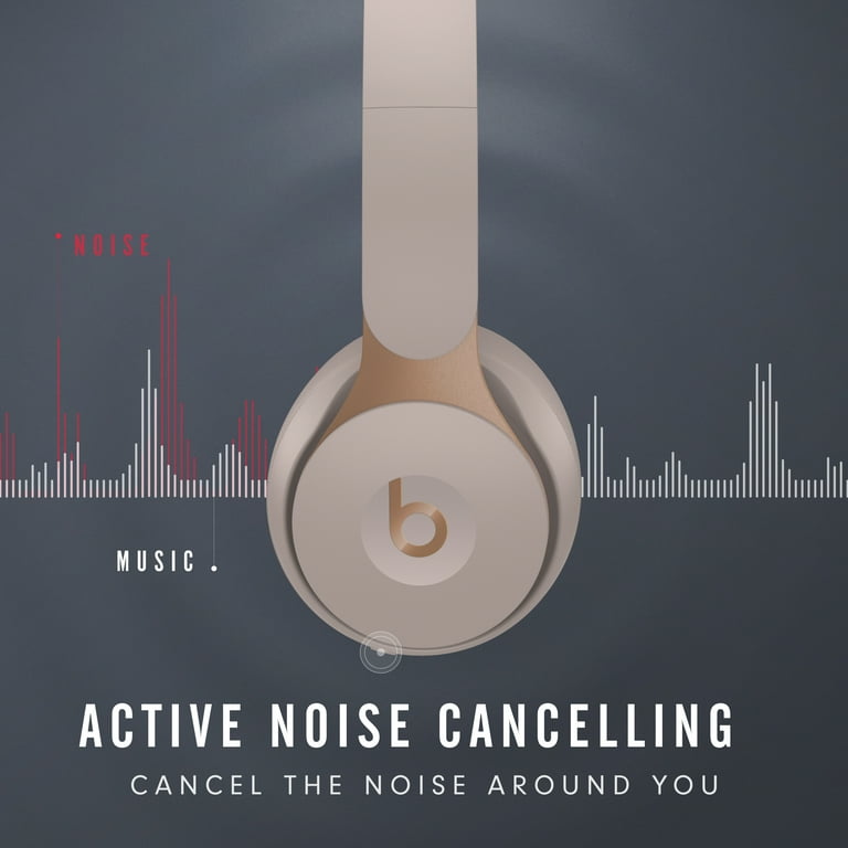 Beats Solo Pro Wireless Noise Cancelling On Ear Headphones with Apple H1 Headphone Chip Grey