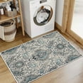 thumbnail image 3 of JOLUSERE Boho Area Rugs, 2'x3' Machine Washable Non-Slip Indoor Rug for Living Room Bedroom, Blue-Gray, 3 of 12
