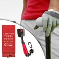 thumbnail image 2 of Cepillo para palos de golf, limpiador de ranuras, cepillo para toalla de golf, accesorios de golf, cómodo Rojo, 2 of 9