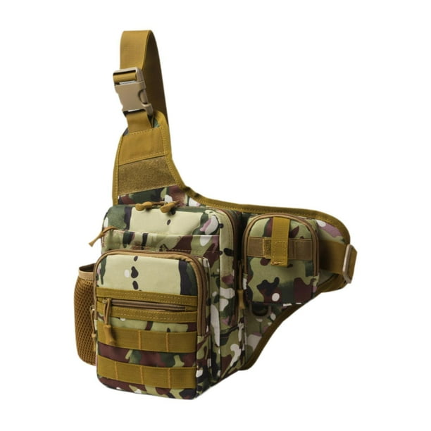 Bolso bandolera para hombre, bolso de pecho, bolso de mano con bolsillo para taza de agua, bolso de hombro impermeable, bolso cruzado para viajes de
