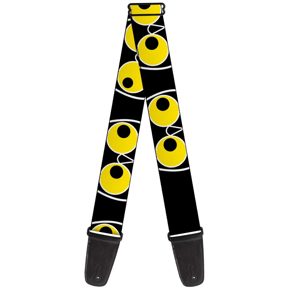 Buckle-Down Guitar Strap, Owl Eyes, 2 Inches Wide