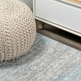 thumbnail image 4 of JONATHAN Y SILK ORCHID 2 x 10 Runner Rug, Tidal Strie - Gray/Turquoise, SOR202A-210, 4 of 8