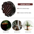 thumbnail image 5 of NICEXMAS Flowerpot Base Wood Plant Stand Coffee Wood 1Pcs, 5 of 8