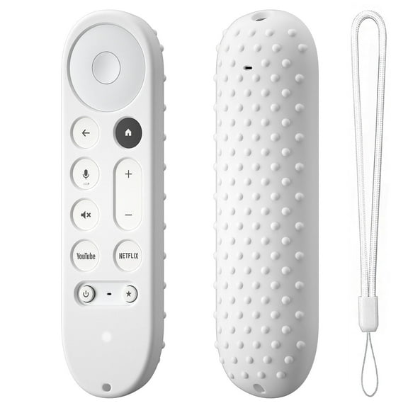 Silicone Remote Control Case Cover for Google TV Streamer 4K TV 2024 for Google GY3LE,Replacement Protective Sleeve for Smart Voice Controller,with Lanyard