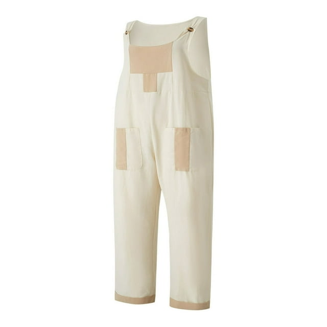 Combinaisons pour Femmes Sans Manches Dos Nu à Bretelles Spaghetti Pantalon à Jambe Grand