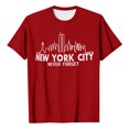 thumbnail image 5 of Never Forget 911 25th Anniversary T Shirts Men Patriotic Memorial Graphic Tee Courage Hope Patriotic 9/11 Memorial Shirts, 5 of 5