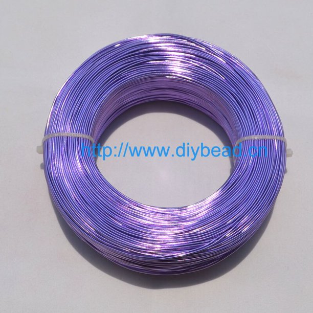 Alambre de floristería para fabricación de cuentas de joyería, material trenzado de aluminio chapado redondo de 1mm, 10 metros por rollo, 20 colores