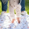 thumbnail image 3 of aden + anais essentials cotton muslin blanket, Multi-color, Elephant Circus, Infant, Unisex, 3 of 6