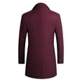 thumbnail image 3 of LYXSSBYX Winter Jackets for Men Clearance Men's Single-breasted Solid Color Fashion Suit Business Casual Suit Wool Coat, 3 of 3