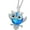 Blue, variant on AOBOCO Owl Necklace 925 Sterling Silver Owl Opal Necklace Cute Owl pandent Necklace for Women