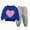 A15-Blue, variant on Girls Outfit Set Cute Flower Print Long Sleeved Sweatshirt Pants 2Pcs Set for 6-24 Months 2T 3T 4T 5T 6T Children Sky Blue,7-8 Years