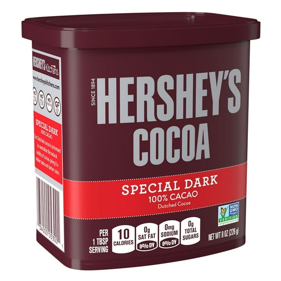 Hershey's Special Dark Dutched Cocoa Powder Baking Cocoa, 8 oz, Pack of 1