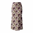 thumbnail image 3 of DHFJKG Womens Fishtail Skirts Floral Print High Waisted Midi Skirts Summer Casual Dressy Wear Stylish Skirt, 3 of 4