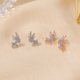 thumbnail image 5 of Pendientes de reno de Navidad para mujeres y niñas, joyería navideña, tachuelas de cristal, regalo de Navidad, 5 of 5