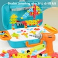 thumbnail image 3 of Creative Mosaic Toy Drill Puzzle Set for Kids, STEM Learning Educational Toys, Drill and Screwdriver Engineering Building Kit for Boys and Girls Ages 3 4 5 6 7 8 9 10 Year Old Christmas Gifts, 3 of 5