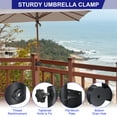 thumbnail image 3 of Uxcell Patio Umbrella Holder Umbrella Clamp Mounting Bracket Outdoor Sun Umbrella Base for Deck Railing Outside 2 Pack, 3 of 7