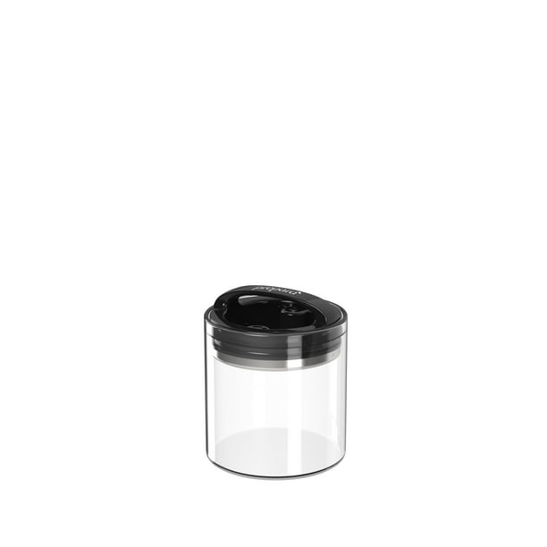 Amazon Com Prepara Evak Fresh Saver Large Short Airless Canister With Black Handle 1 8 Quart Clear Kitchen Dining