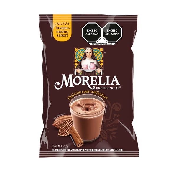 Alimento en polvo para preparar bebida Morelia Presidencial sabor chocolate 357 g