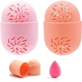 thumbnail image 1 of uds esponja de maquillaje Estuche De Viaje soporte para esponja de maquillaje de silicona contenedor para esponja de maquillaje estuche de transporte para licuadora de belleza para viajar, 1 of 5