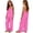 Hot Pink, variant on mgoYE 2 Piece Sets for Girls Summer Travel Outfits Spaghetti Strap Tank Top Wide Leg Bottoms Set Tween Beach Vacation Clothes Size 3-14 T Size 5-6 Years