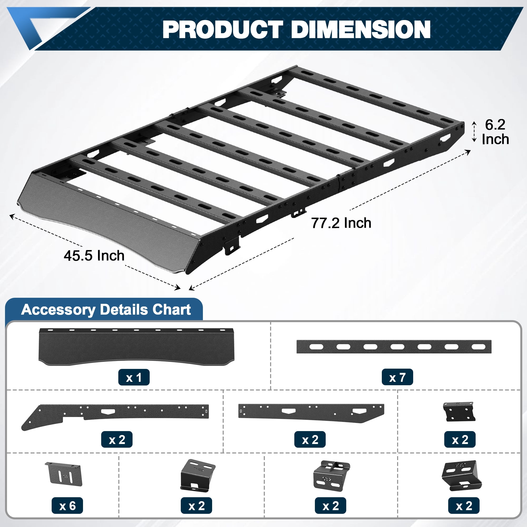 POFENZE For 2023 2024 2025 Honda CR-V Roof Rack Easy Install Roof Rack Cargo Baskets