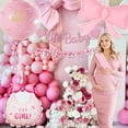 thumbnail image 3 of AYUQI Baby Shower Decorations Girl, Pink Bow Latex Balloons, Oh Baby Pink Bow Banner, Coquette Party Decorations, It's a Girl Party Supplies, 3 of 8