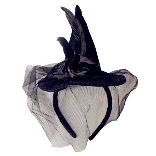 Diadema de de Halloween, decoración de diadema de sombrero, accesorios de disfraces, aro de pelo de sombrero de Halloween, de para negro Yinane sombreros de cosplay
