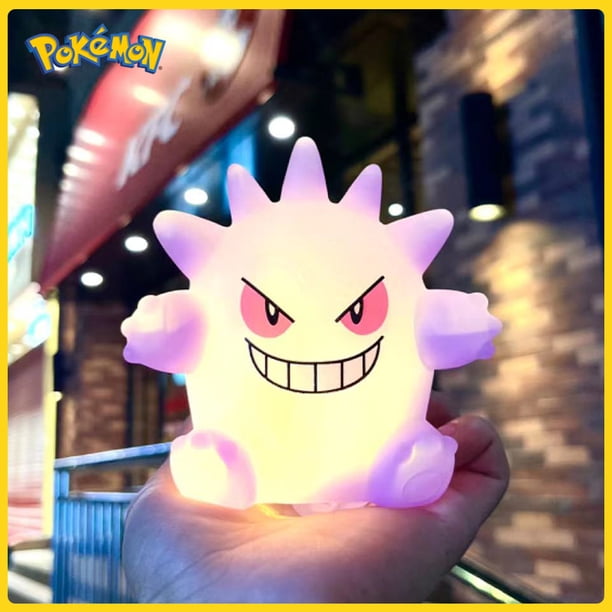 Figuras de anime kawaii, juguetes, muñeco de Pokémon Pikachu, juguete de descompresión para apretar la mano, regalo de cumpleaños para niños, niña, niño, Gengar, luz nocturna