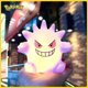 thumbnail image 1 of Figuras de anime kawaii, juguetes, muñeco de Pokémon Pikachu, juguete de descompresión para apretar la mano, regalo de cumpleaños para niños, niña, niño, Gengar, luz nocturna, 1 of 5