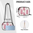 thumbnail image 4 of FORMRS Mini Crossbody Bag for Women Adjustable Shoulder Rope Travel Casual Phone Purse, Pink Ice Cream, 4 of 7