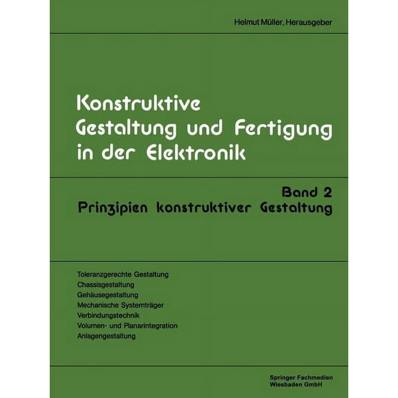 Konstruktive Gestaltung Und Fertigung in Prinzipien Konstruktiver Gestaltung, (Paperback)