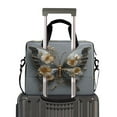 thumbnail image 2 of 16" Laptop Briefcase for Work Travel Laptop Shoulder Bag Carrying Handbag Laptop Case Silver and Black Butterfly, 2 of 8