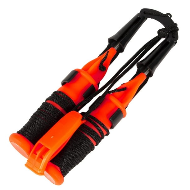 Ice Safety Picks Handheld Supplied with Lanyard Easy-Grip Whistle