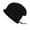 Black, variant on Women's Winter Knit Slouchy Beanie with Drawstring Warm Cable Knit Roll-Up Skull Cap Soft Stretchy Thermal Hat Gray