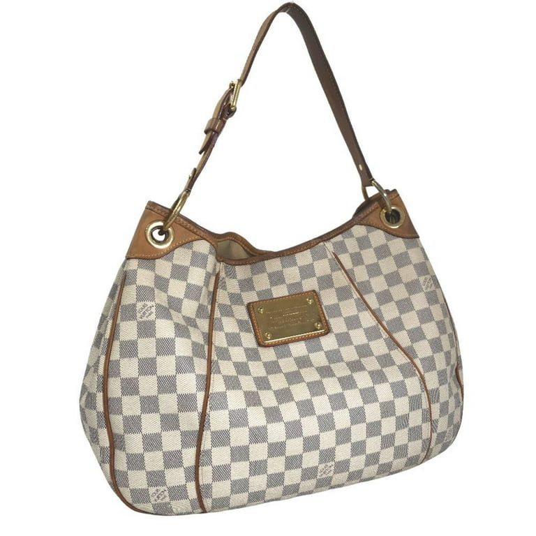 Louis Vuitton Azur Damier Color white Tote Bag shoulder from japan used
